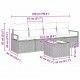 Sonata H Градински Софа Комплект 5 pcs Сив 55 x 55 x 37 см полиратан