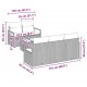 Sonata H Градински Софа Комплект 6 pcs Бежов и кремав 55 x 55 x 37 см