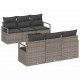 Sonata H Градински Софа Комплект 7 pcs Сив 55 x 55 x 37 см полиратан