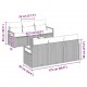 Sonata H Градински Софа Комплект 7 pcs Бежово и сиво 55 x 55 x 37 см