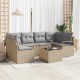 Sonata H Градински Софа Комплект 7 pcs Бежово и сиво 55 x 55 x 37 см