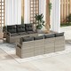 Sonata H Градински Софа Комплект 8 pcs Светлосиво 55 x 55 x 37 см