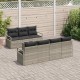 Sonata H Градински Софа Комплект 8 pcs Светлосиво 55 x 55 x 37 см