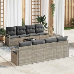 Sonata H Градински Софа Комплект 7 pcs Светлосиво 55 x 55 x 37 см - Canapele și bănci de grădină