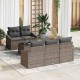 Sonata H Градински Софа Комплект с възглавница 6 pcs Сив 55 x 55 x 37 см