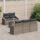 Sonata H Градински Софа Комплект с възглавница 6 pcs Сив 55 x 55 x 37 см