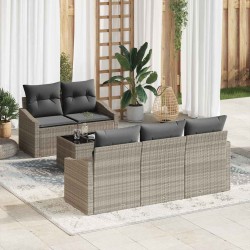 Sonata H Градински Софа Комплект 6 pcs Светлосиво 55 x 55 x 37 см - Canapele și bănci de grădină