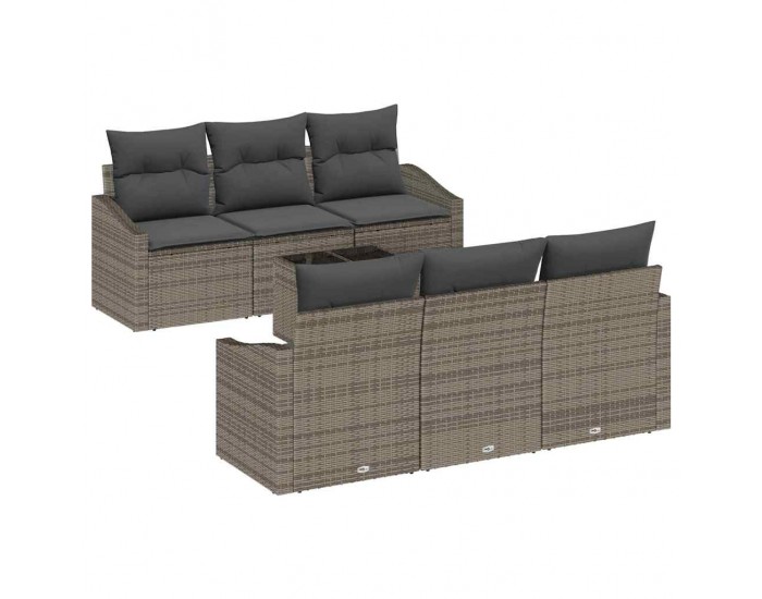 Sonata H Градински Софа Комплект с възглавница 7 pcs Сив 55 x 55 x 37 см