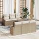 Sonata H Градински Софа Комплект 7 pcs Бежов и кремав 55 x 55 x 37 см