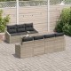Sonata H Градински Софа Комплект 8 pcs Светлосиво 55 x 55 x 37 см