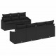 Sonata H Градински Софа Комплект 8 pcs Черно 55 x 55 x 37 см