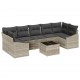 Sonata H Градински Софа Комплект 8 pcs Светлосиво 55 x 55 x 37 см