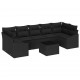 Sonata H Градински Софа Комплект 8 pcs Черно 55 x 55 x 37 см