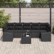 Sonata H Градински Софа Комплект 8 pcs Черно 55 x 55 x 37 см