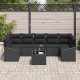 Sonata Set de canapea cu pernă Manual Negru 55 x 55 x 37 cm poliratan
