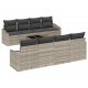Sonata H Градински Софа Комплект 9 pcs Светлосиво 55 x 55 x 37 см