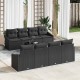 Sonata H Градински Софа Комплект 9 pcs Черно 55 x 55 x 37 см