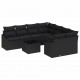Sonata H Градински Софа Комплект 9 pcs Черно 55 x 55 x 37 см