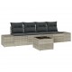 Sonata H Градински Софа Комплект 5 pcs Светлосиво 55 x 55 x 37 см