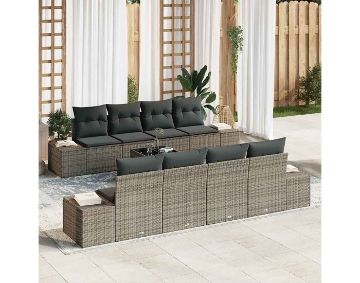 Sonata H Градински Софа Комплект с възглавница 7 pcs Сив 55 x 55 x 37 см