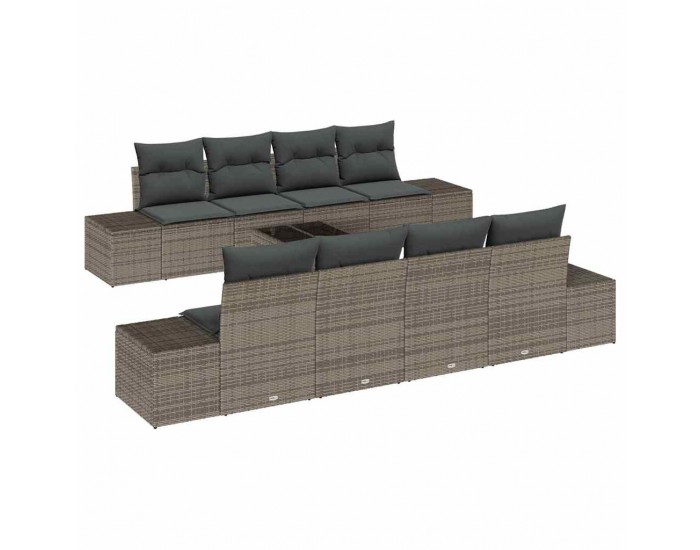 Sonata H Градински Софа Комплект с възглавница 7 pcs Сив 55 x 55 x 37 см