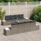 Sonata H Градински Софа Комплект с възглавница 7 pcs Сив 55 x 55 x 37 см