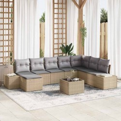 Sonata H Градински Софа Комплект 9 pcs 319 x 209 x 85 см Полиратан - Canapele și bănci de grădină