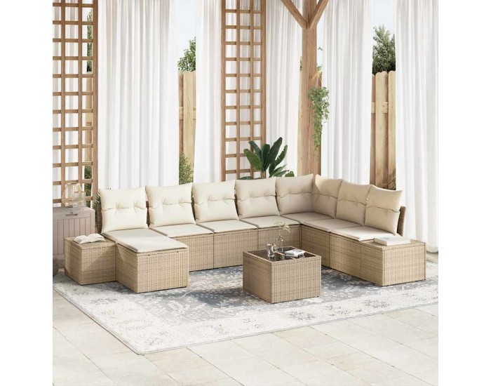 Sonata H Градински Софа Комплект 9 pcs 319 x 209 x 85 см Полиратан