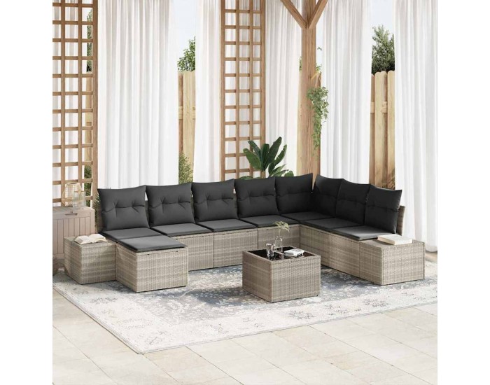 Sonata H Градински Софа Комплект 9 pcs 319 x 209 x 85 см Полиратан