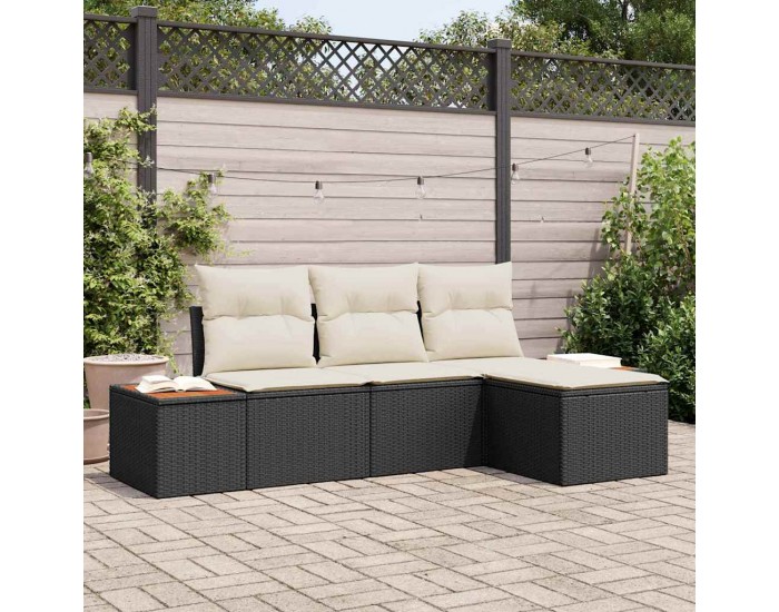 Sonata H с възглавница Регулирума 4 pcs Черно 239 x 117 x 37 см