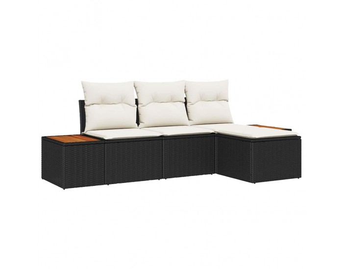 Sonata H с възглавница Регулирума 4 pcs Черно 239 x 117 x 37 см
