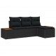 Sonata H с възглавница Регулирума 4 pcs Черно 239 x 117 x 37 см