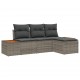 Sonata H с възглавница Регулирума 4 pcs Сив 239 x 117 x 37 см