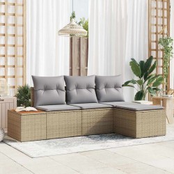 Sonata H с възглавница Регулирума 4 pcs Бежово 239 x 117 x 37 см - Canapele și bănci de grădină