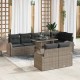Sonata H Градински Софа Комплект 9 pcs Сив 100 x 55 x 73 см