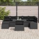 Sonata H Градински Софа Комплект с възглавница 8 pcs Черно