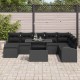Sonata H Градински Софа Комплект с възглавница 9 pcs Черно