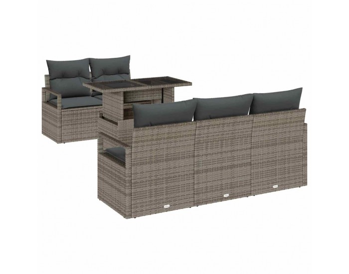 Sonata H Градински Софа Комплект 6 pcs Сив 100 х 55 х 73 см