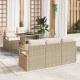 Sonata H Градински Софа Комплект 6 pcs бежово и кремаво 100 х 55 х 73 см