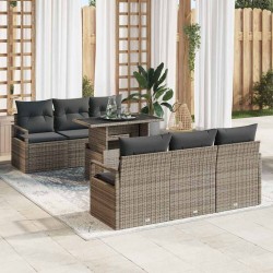 Sonata H Градински Софа Комплект 7 pcs Сив 100 x 55 x 73 см - Canapele și bănci de grădină