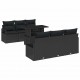 Sonata H Градински Софа Комплект 7 pcs Черно 100 x 55 x 73 см