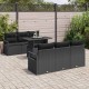 Sonata H Градински Софа Комплект 7 pcs Черно 100 x 55 x 73 см