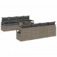 Sonata H Градински Софа Комплект 7 pcs Сив 100 x 55 x 73 см