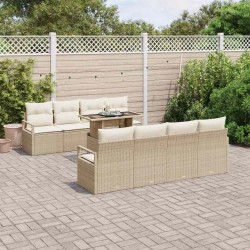 Sonata H Градински Софа Комплект 7 pcs бежово и кремаво 100 x 55 x 73 см - Canapele și bănci de grădină