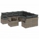 Sonata H Градински Софа Комплект 9 pcs Сив 100 x 55 x 73 см