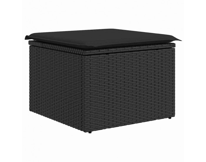 Sonata H Градински Софа Комплект с възглавница 6 pcs Черно