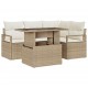 Sonata H Градински Софа Комплект 5 pcs бежово и кремаво 100 x 55 x 73 см