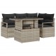Sonata H Градински Софа Комплект 5 pcs Светлосиво 100 x 55 x 73 см