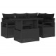 Sonata H Градински Софа Комплект 5 pcs Черно 100 x 55 x 73 см