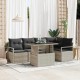 Sonata H Градински Софа Комплект 6 pcs Светлосиво 100 x 55 x 73 см
